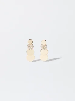PARFOIS Pendientes s Con Circonitas Dorado Outlet