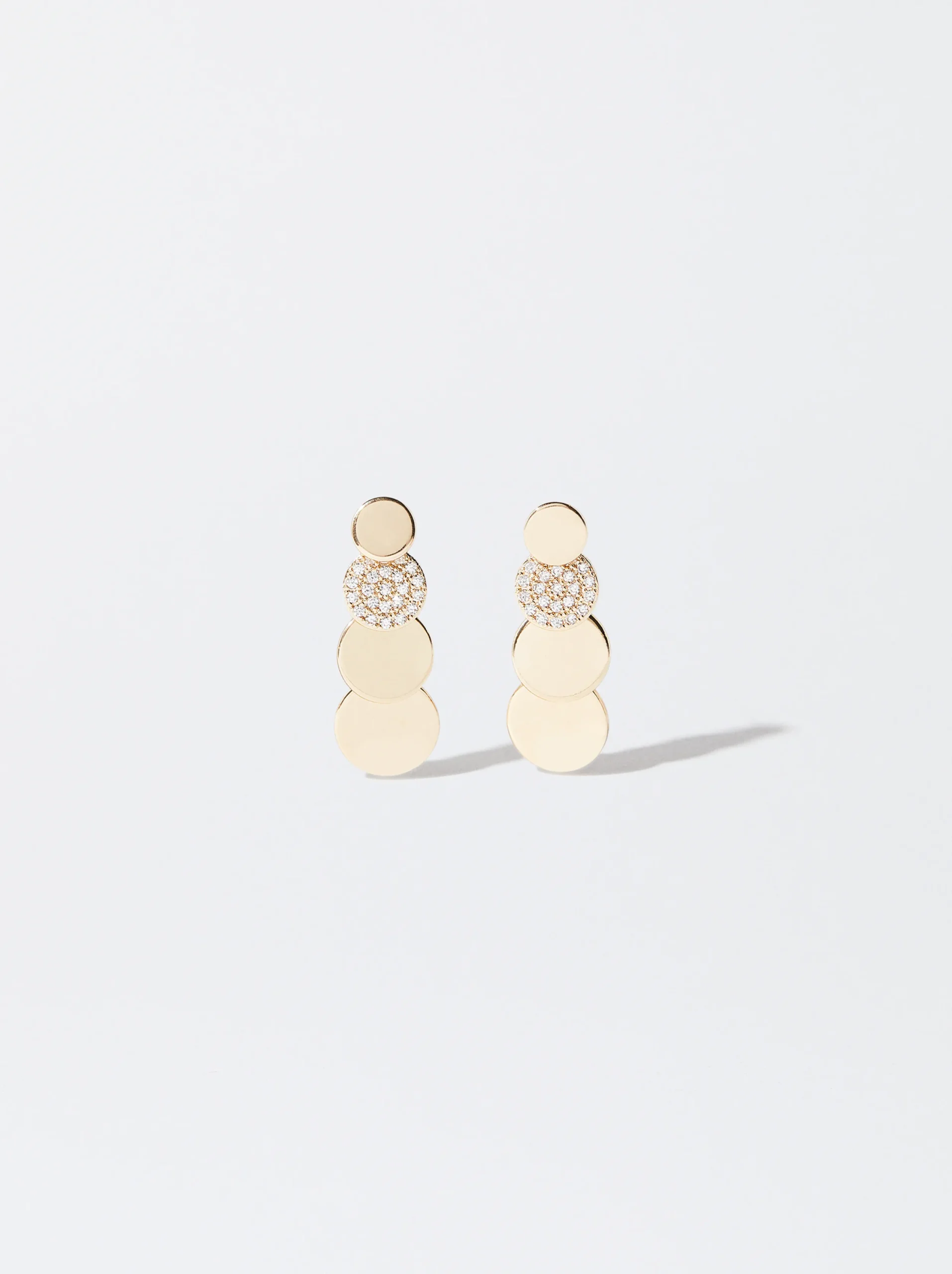 PARFOIS Pendientes s Con Circonitas Dorado Outlet