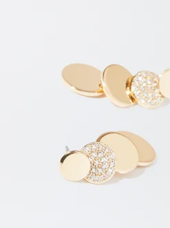 PARFOIS Pendientes s Con Circonitas Dorado Outlet