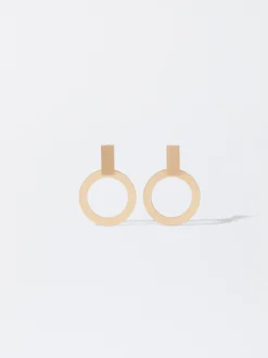 PARFOIS Pendientes s Con Efecto Mate Dorado Cheap