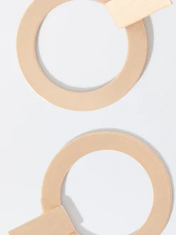 PARFOIS Pendientes s Con Efecto Mate Dorado Cheap
