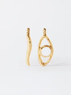 PARFOIS Pendientes s Ojos Dorado Cheap