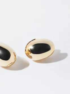 PARFOIS Pendientes s Ovalados Dorado Best Sale