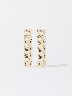 PARFOIS Pendientes s Relieve Dorado Outlet