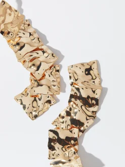 PARFOIS Pendientes s Relieve Dorado Outlet