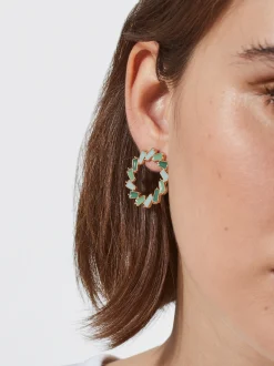 PARFOIS Pendientes Esmaltados Multicor Cheap