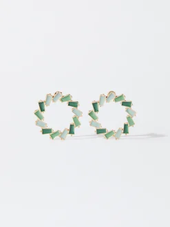 PARFOIS Pendientes Esmaltados Multicor Cheap