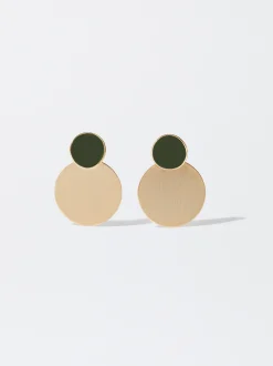 PARFOIS Pendientes Esmaltados Verde Online