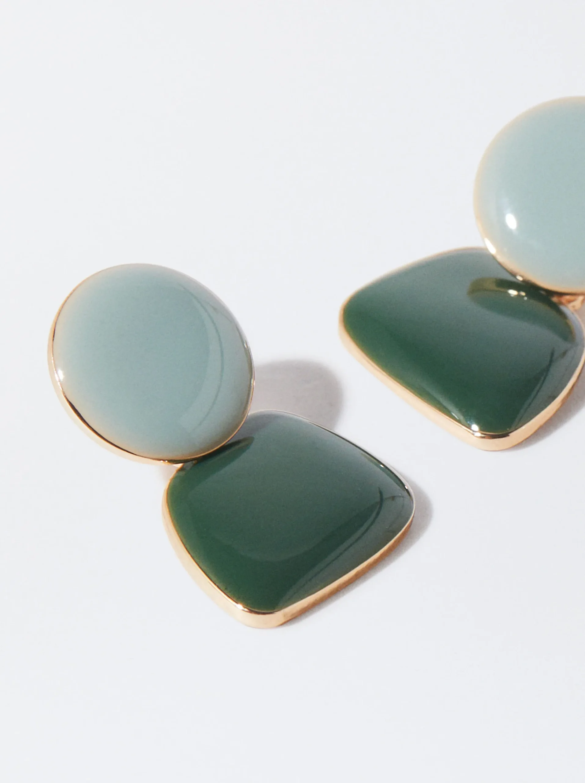 PARFOIS Pendientes Esmaltados Multicor Store