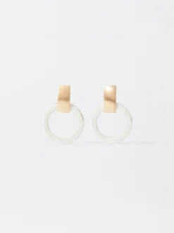 PARFOIS Pendientes Esmaltados Beige Best
