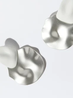 PARFOIS Pendientes Esmaltados Blanco Outlet