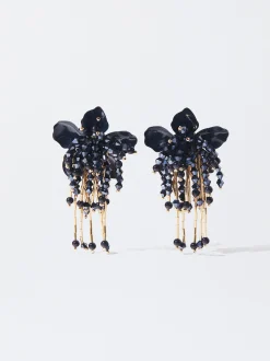 PARFOIS Pendientes Flor Azul New