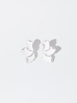 PARFOIS Pendientes Flor Blanco Cheap