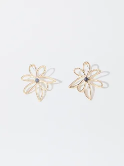 PARFOIS Pendientes Flor Azul Best Sale