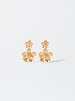 PARFOIS Pendientes Flor Dorado Shop