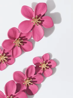 PARFOIS Pendientes Flor Rosa Clearance