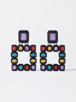 PARFOIS Pendientes Geom&eacute;tricos Multicolor Multicor Best