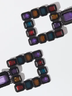 PARFOIS Pendientes Geom&eacute;tricos Multicolor Multicor Best