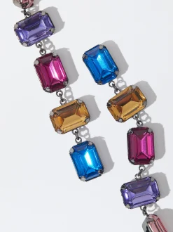 PARFOIS Pendientes Largos Multicolor Multicor Cheap