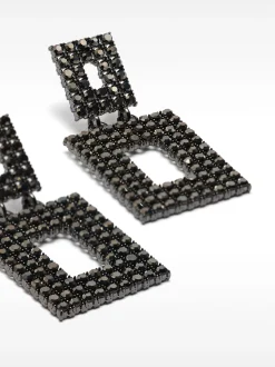 PARFOIS Pendientes Medianos Con Cristales Multicor Outlet