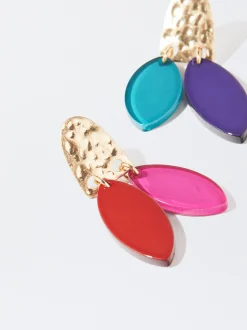 PARFOIS Pendientes Multicolor Con Resina Multicor Sale