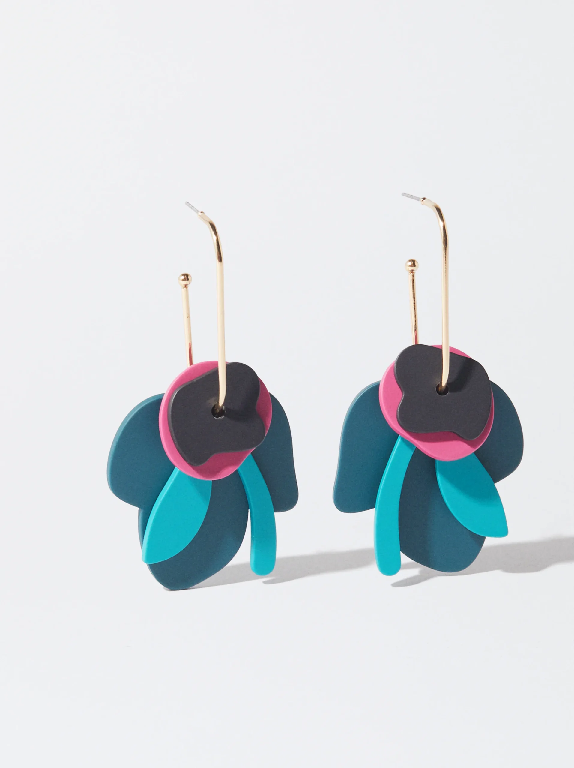 PARFOIS Pendientes Multicolor Con Acr&iacute;lico Multicor Discount
