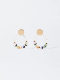 PARFOIS Pendientes Multicolor Con Piedra Multicor Outlet