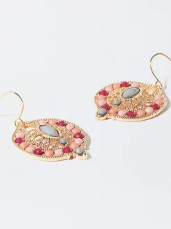 PARFOIS Pendientes Multicolor Con Piedra Multicor Hot