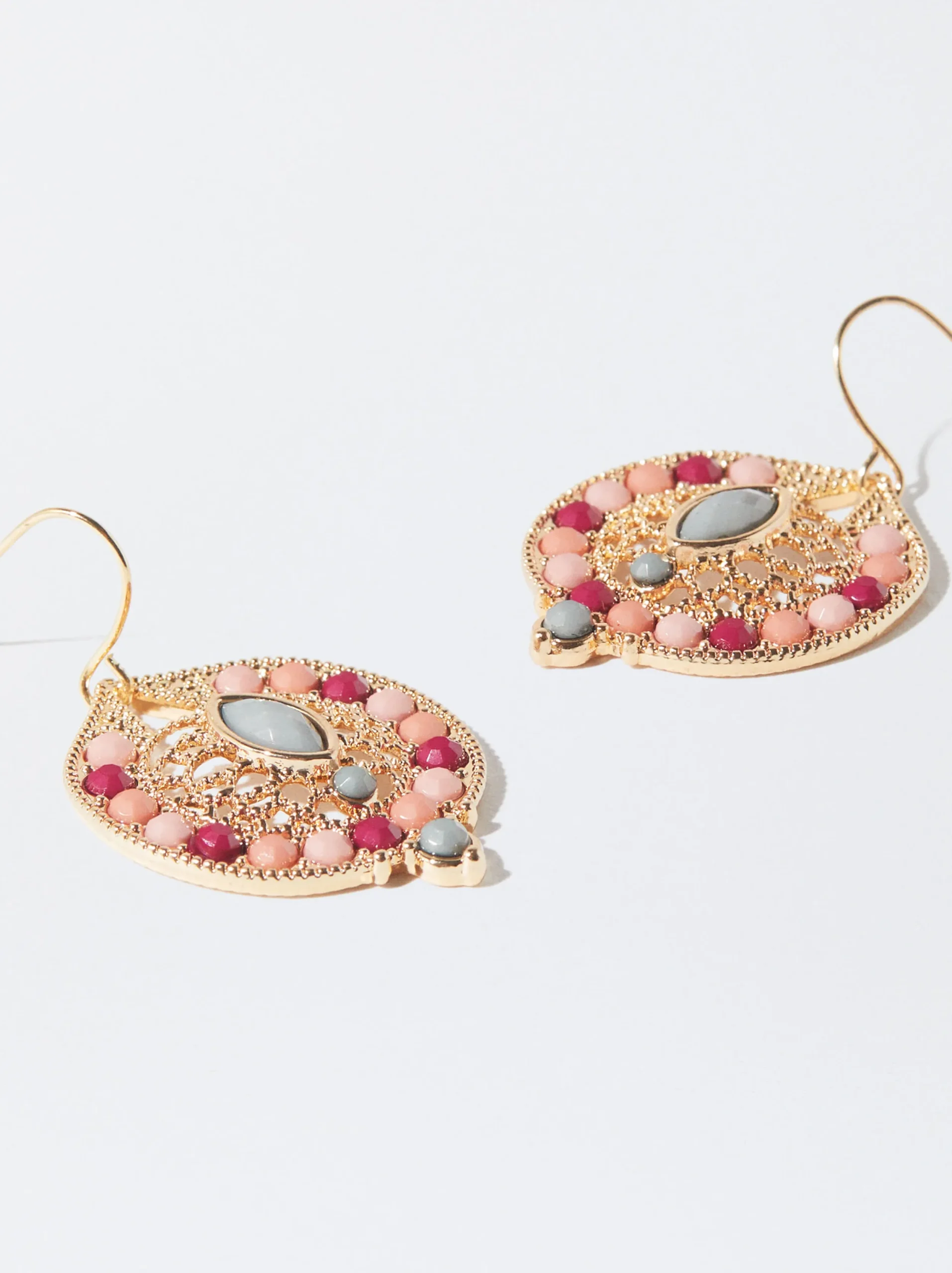 PARFOIS Pendientes Multicolor Con Piedra Multicor Hot