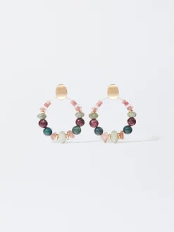 PARFOIS Pendientes Multicolor Con Piedra Multicor Outlet