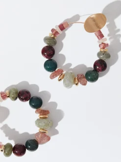 PARFOIS Pendientes Multicolor Con Piedra Multicor Outlet