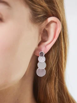 PARFOIS Pendientes s Con Circonitas Plateado Fashion