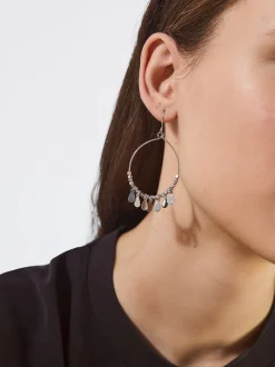 PARFOIS Pendientes s Con Medallas Plateado Clearance
