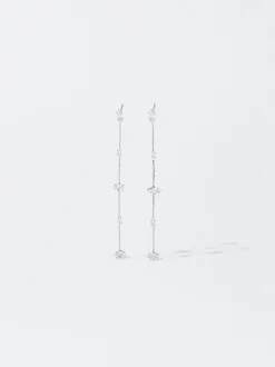 PARFOIS Pendientes s Con Circonitas Plateado Best Sale