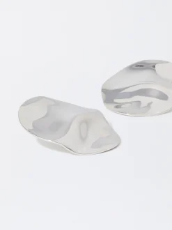 PARFOIS Pendientes s Con Relieve Plateado Store