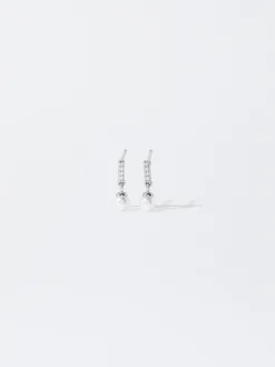 PARFOIS Pendientes s Perlas Plateado Fashion