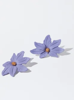 PARFOIS Pendientes Resina Violeta Discount
