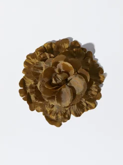 PARFOIS Pinza / Broche Con Flor Mostaza Store