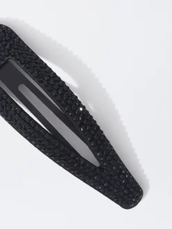 PARFOIS Pinza De Pelo Con Cristales Negro New