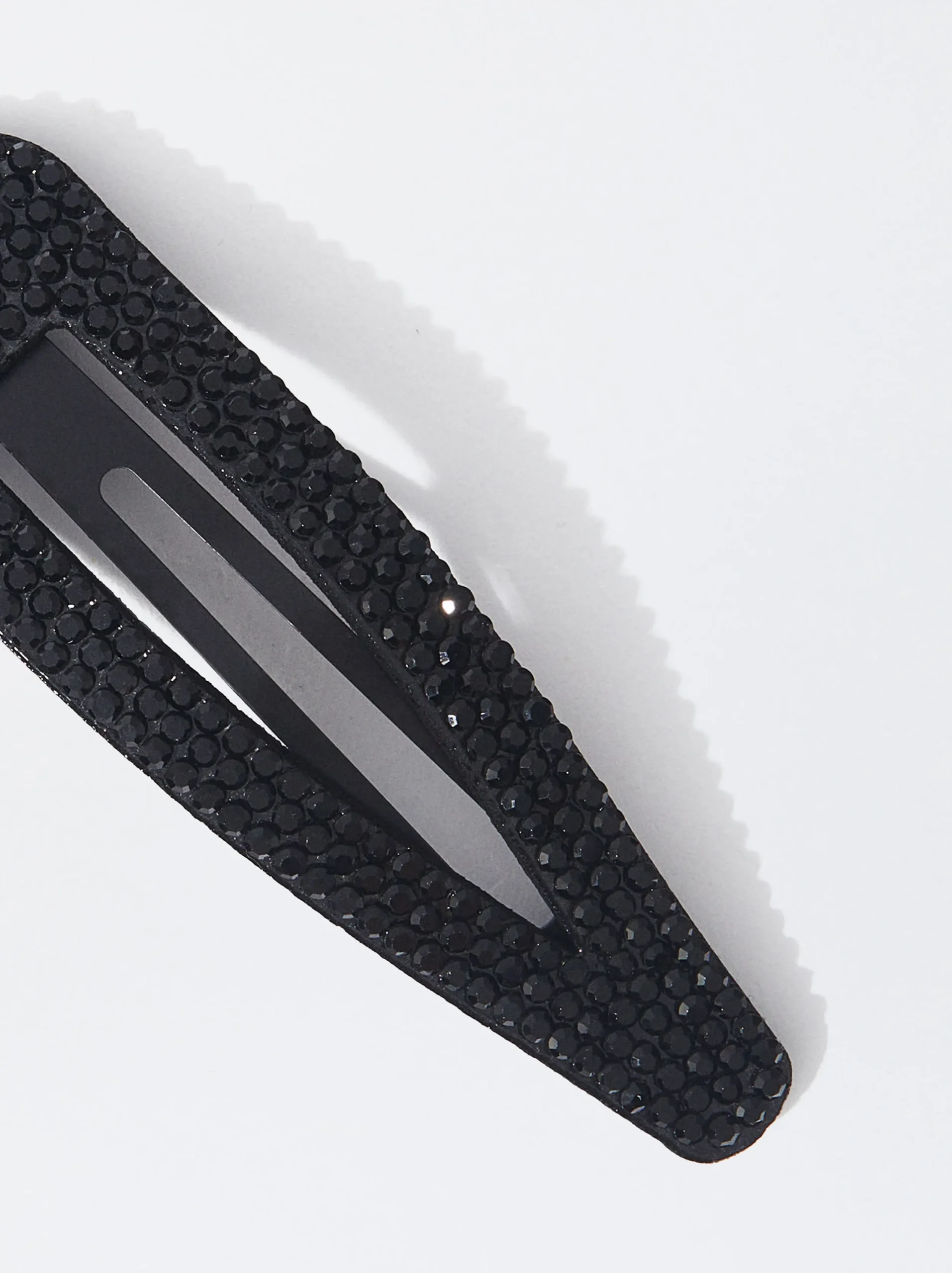 PARFOIS Pinza De Pelo Con Cristales Negro New