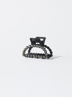 PARFOIS Pinza De Pelo Con Cristales Negro Flash Sale