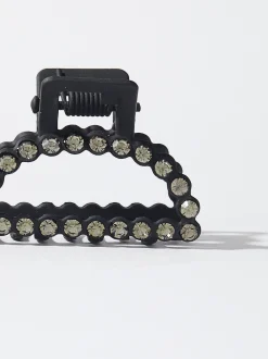 PARFOIS Pinza De Pelo Con Cristales Negro Flash Sale