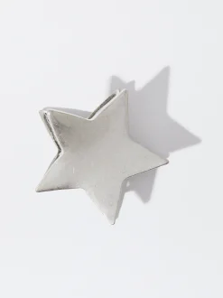 PARFOIS Pinza De Pelo Con Estrella Plateado Cheap