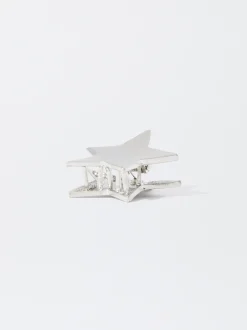 PARFOIS Pinza De Pelo Con Estrella Plateado Cheap