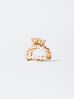 PARFOIS Pinza De Pelo Con Perlas Blanco Sale