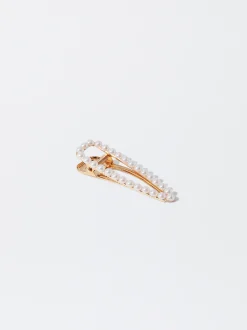 PARFOIS Pinza De Pelo Con Perlas Blanco Online