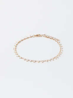 PARFOIS Pulsera Ajustable Con Abalorios Dorado Store