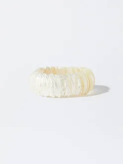 PARFOIS Pulsera Ajustable Con Conchas Dorado Flash Sale
