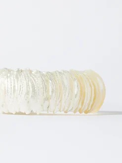 PARFOIS Pulsera Ajustable Con Conchas Dorado Flash Sale