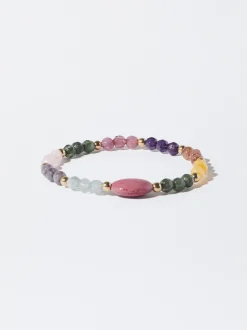 PARFOIS Pulsera Ajustable Con Piedras Multicor Store